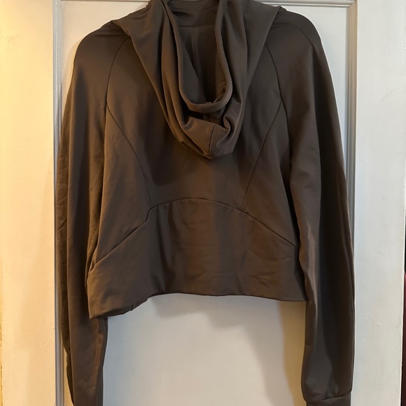 Charcoal colored sustainably made hoodie by Rose Buddha. Brand new, never worn - Picture 2 of 2